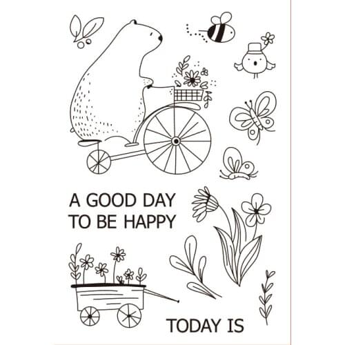 11x16 Small animals Transparent Clear Silicone Stamp Seal for DIY scrapbooking photo album Decorative clear stamp