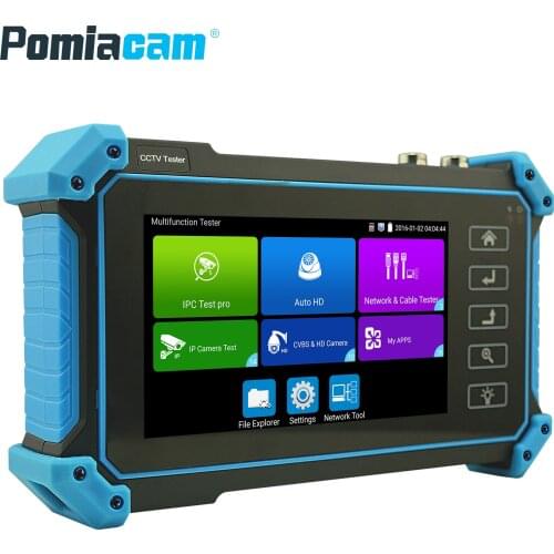 IPC5000 Inch IP HD CCTV Camera Tester Monitor 1080P AHD CVBS CVI TVI 8MP Camera Tester HDMI WIFI POE PTZ DC12V output