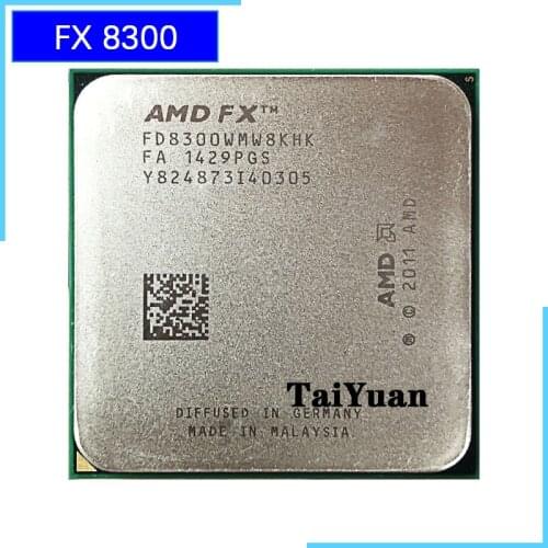 AMD FX-Series FX-8300 FX 8300 FX8300 3.3 GHz Eight-Core CPU Processor FD8300WMW8KHK Socket AM3