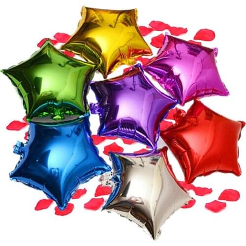 20pc18 inch helium balloons five-pointed star shape balloon wedding room party decor Valentines Day supplies 12 color options