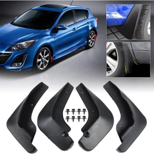 1 Set Car Lightweight Mud Flaps Mud Splash Guards Mudguard Accessories For Mazda 3 Sedan