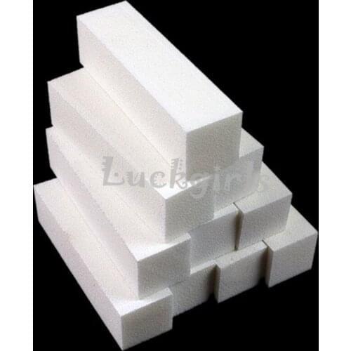 10Pcs White Buffing Sanding Files Block Pedicure Manicure Care Nail Art Buffer