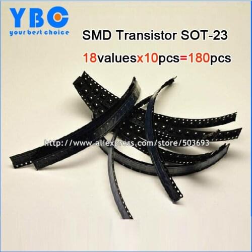 18valuesx10pcs=180pcs AO3400 TL431A 78L05 S8050 S8550 A92 A42 MMBT5551 C1815 A1015 S9012 Triode Transistor Assorted Kit