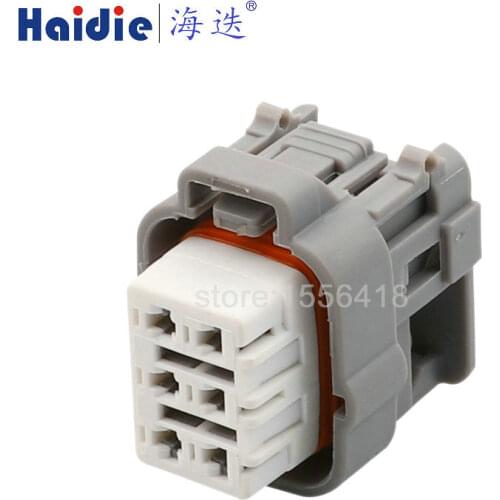 2sets 6pin auto wiring harness plug cable electric plug connector