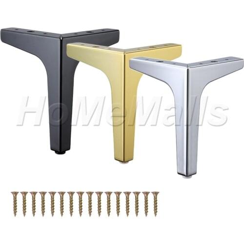 4pcs Iron Furniture Legs Replacement Leg For Cabinet Sofa TV Stand Couch Table Legs Heavy Duty Metal Furniture Feet Hardware