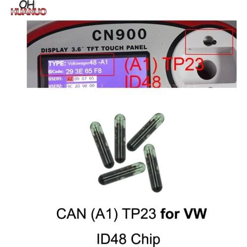 5PCS/LOT,CAN (A1) TP23 ID48 Glass Chip Auto Transponder Car Blank Key Chip For VW