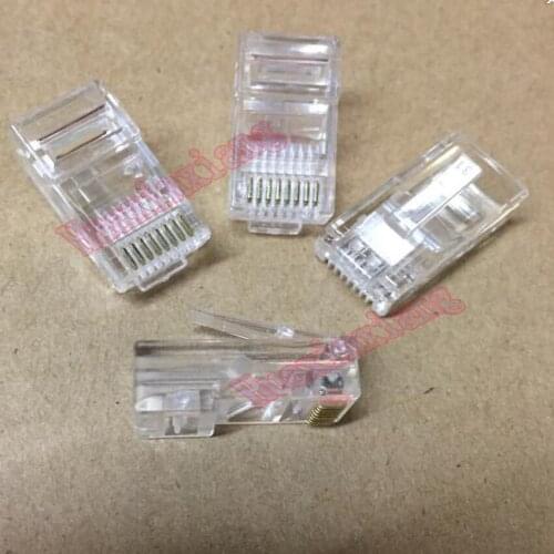 50pcs/Lot RJ45 8P8C Modular Network Cable Plug Connector Crystal head