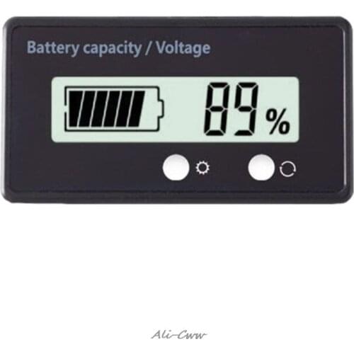 12V/24V/36V/48V LCD Acid Lead Lithium Battery Capacity Indicator Voltmeter Voltage Electric Motorcycle Scooter Battery Testers