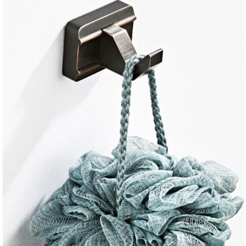 Antique Robe Hook Black Vintage Brushed Creative Kitchen Bathroom Towel Coat Clothes Holder Shower Ball Key Hanger Wall Mounted