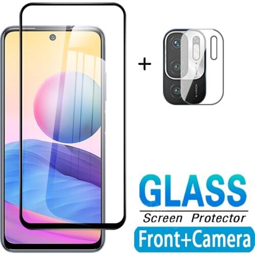 Tempered Glass Case For Xiaomi Redmi Note 10 5G 6.5"Screen Full Cover Protector For Xiamoi Redmi Note 10 5G Lens Protective Film