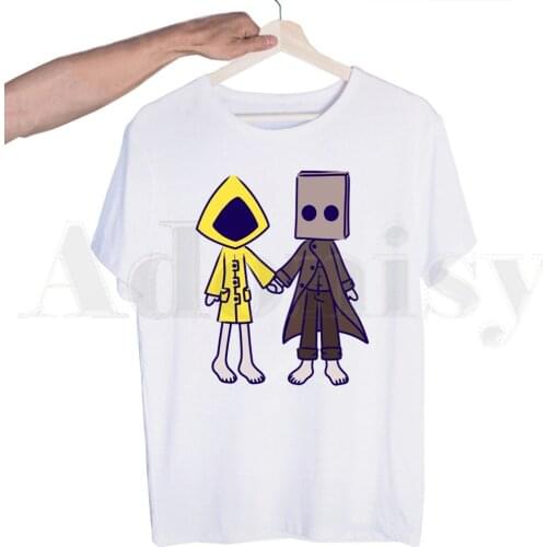 Limited Little Nightmares Six Maw Creepy Horror Tshirts Men Fashion Summer T-shirts Tshirt Top Tees Streetwear Harajuku Funny