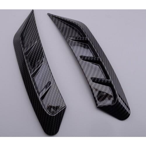 1 Pair ABS Carbon Fiber Style Car Front Headlight Eyebrow Eyelid Cover Trim Frame Fit For Audi A4 B9 2020