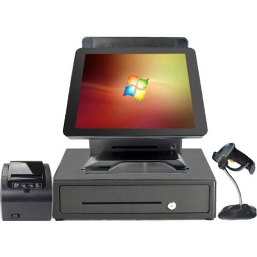 Nice LED LCD screen Point of sale 15 inch touch PC pos system all in one for retail supermarket