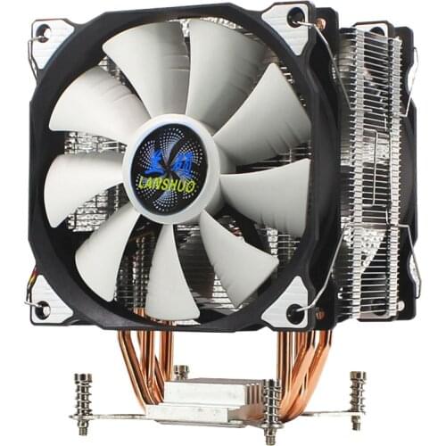 Screw 12cm RGB LED CPU Cooler 4-Heatpipe 12V Heatsink Radiator with Cooling Fan for LGA 775 115X 1366 X79 X99 2011 AMD AM3 AM4