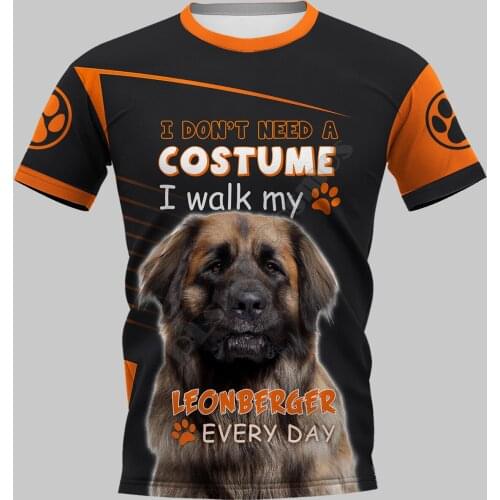 Leonberger 3D Printed t shirts women for men Summer Casual Tees Short Sleeve T-shirts Funny Short Sleeve Drop Shipping