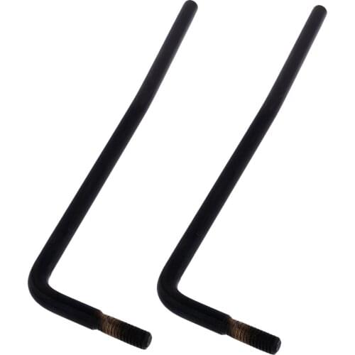 MagiDeal 2pcs Black Tremolo Arm Whammy Bar for ST Stratocaster Guitar Parts