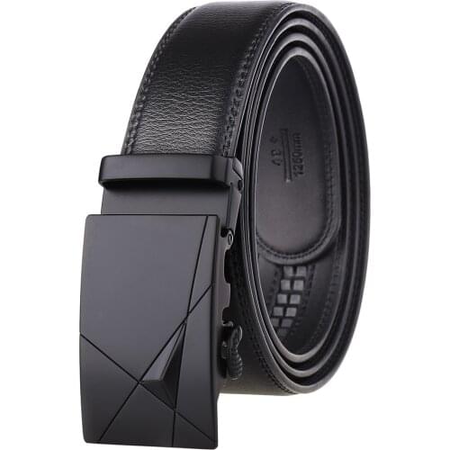 2021 High Quality Belt Cummerbunds Male Men Belt Automatic Genuine Leather Luxury Black Belt Mens Belts Automatic Buckle