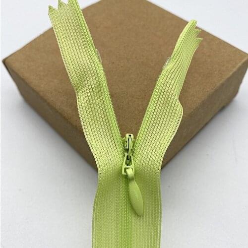 New 5pcs 25-35mm Invisible Lace Zipper Screen Side Color Invisible Zipper Nylon for Sewing Garment Accessories DIY #09