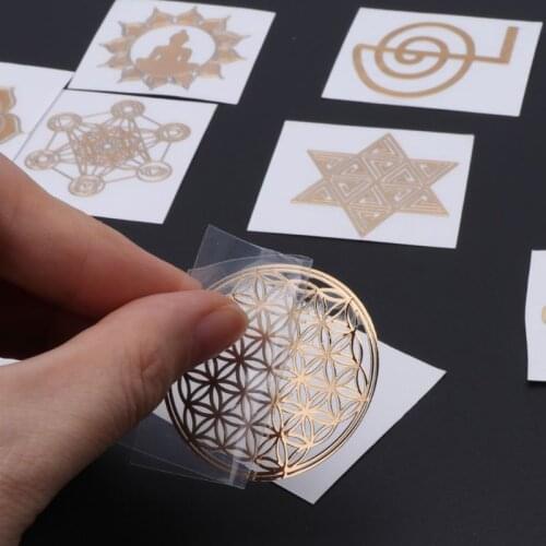 Energy Tower Pattern Paste Copper Stickers For DIY Making Mould Craft Jewelry Tool A0KD