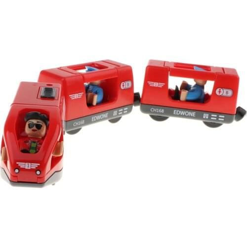Plastic Trains Railway Set Compatible Accessories Red Multiple Units