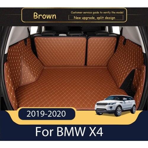Car Rear Trunk Liner Cargo Boot Mat Floor Tray Mud Kick Protector Carpet Mud Pad Protector Back Mat For BMW X4 2019 2020