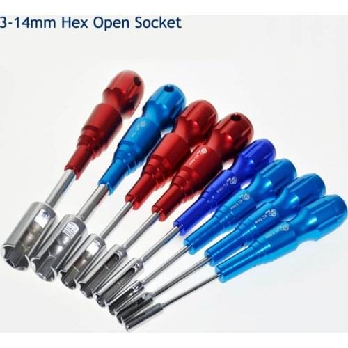 Half Open Socket Wrench 3-14mm Hex Screwdriver CRV Steel Hexagonal Socket Screwdriver Repair Tool Hex Wrench Spanner Hand Tool