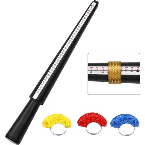 2pcs Jewelry Tool Sets UK US Official Finger Measure Stick Finger Gauge Measuring Ring Sizer For DIY Jewelry Size Tool kits