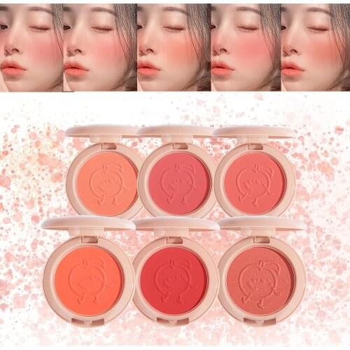 Girl Blush Peach Cream Makeup Blush Palette Cheek Contour Blush Cosmetics Blusher Cream Korean Makeup Rouge Cheek Tint Blush