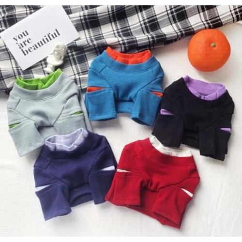 Laughing fake two-piece puppy clothes blue cat Garfield spring and summer bottoming shirt teacup dog clothes Teddy sweater