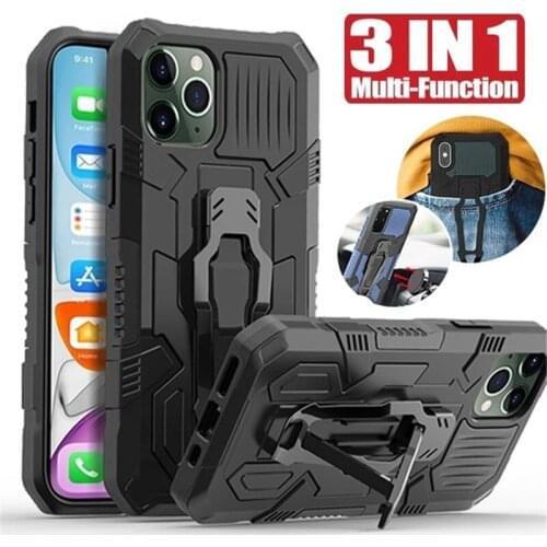 For iPhone 12 11 Pro Max 12Mini XSMAX XS XR X 6 7 8 Plus SE2020 12Pro Back Clip Coque Shock Proof Protective Phone Case Cover