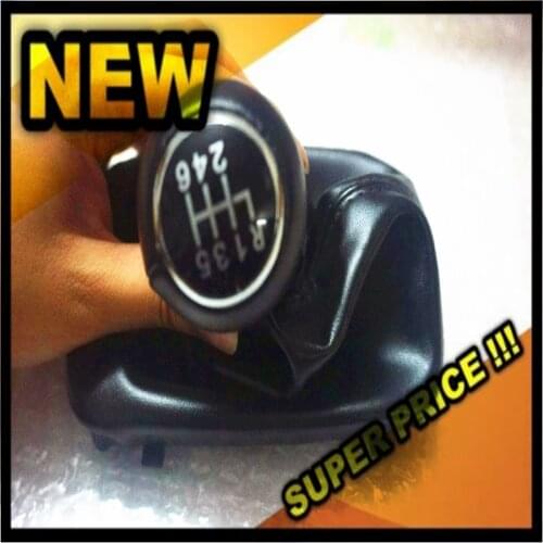 FAT FAST SHIPPING 6 Speed Car Gear Shift Knob Lever Gaitor Boot Cover Black for Audi A6 C5 A4 B5 A8 D2 1997 -2003