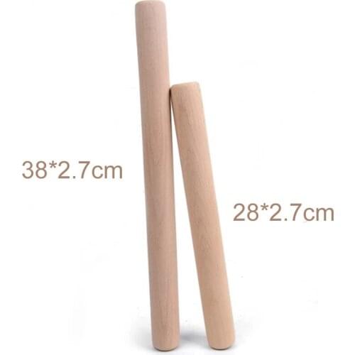 1pc 38/29 cm Length Large Wooden Rolling Pin Handle Pastry Chapati Cooking Cake Baking Stick Baking Kitchen Tools