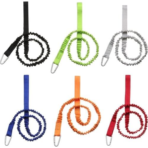 1PC Durable Nylon Kayak Rod Lanyard Adjustable Elastic Paddle Leash Paddle Board Rope Surfboard Ankle Leash Water Sports Access