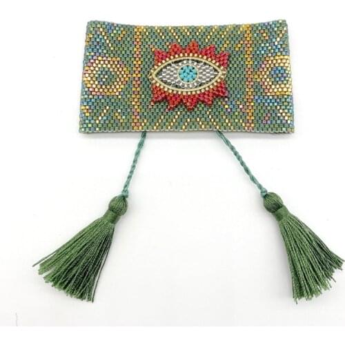 2pcs/lot Boho Style Handmade Miyuki Eye Adjustable Bracelets