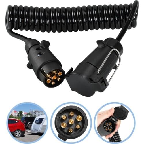 3M 7 Pin Trailer Truck Light Board Extension Cable Lead Male To Female Wire Plug Socket Extension Cord Wiring Caravan Accessorie