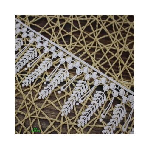 5 yards / pack exquisite clothing curtains handmade DIY milk silk water soluble embroidery lace