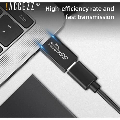 !ACCEZZ USB 3.0 Type C OTG Adapter Type-C Male to USB C Female For Macbook Pro Xiaomi Samsung PC Laptop USB-C Data OTG Converter