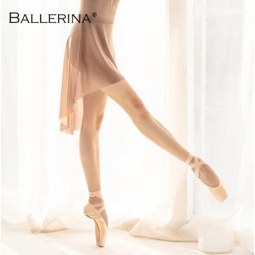 Ballerina Ballet Dress Dance Dress Women Leotard Net Skirt Lace Side Pplit Sexy Multilayered Practice Skirt 8172