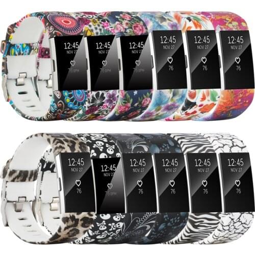 C2HS)For Fitbit Charge 2 Strap Bands,Soft Adjustable Replacement Sport Wristband for Fitbit Charge 2 Small/Large