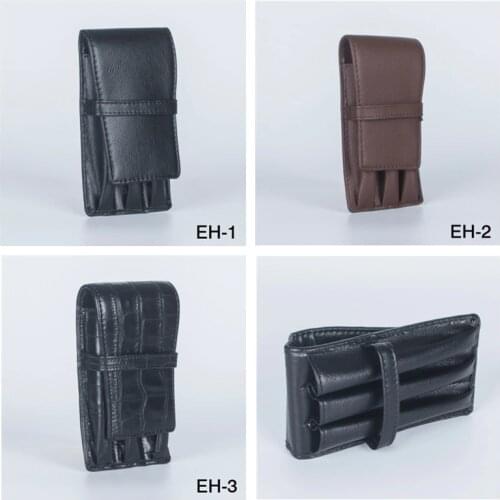 NEW CROCODILE SKIN PATTERN Coffee and black options PU LEATHER GIFT PEN CASE ACCOMMODATES 3 PENS school pencil BAG
