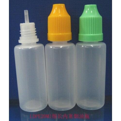Long thin tip plastic dropper bottle 20ml for essential oil 2000pcs/lot