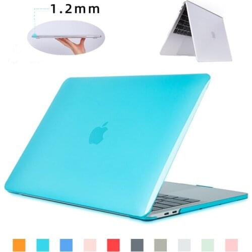 For MacBook Air Pro Retina 16 15 13 12 11 A2251 Laptop Case Crystal Clear Matte Shell Cover for MacBook Air Pro 13.3 Coque Funda