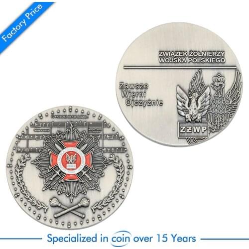 Custom Zinc Alloy Challenge Coin for cheap custom antique silver metal 3D coins