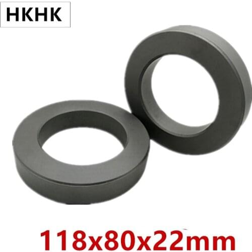 Sample 118x80x22mm Ultra Large Transformer Ferrite Core 4.65''X3.15''X0.87''Isolator Ferrite Ring RF Choke Ferrite Bead Hole 80