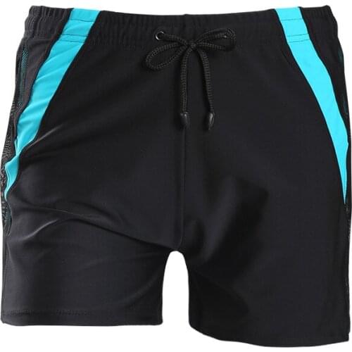 Anti embarrassment loose mens swimming trunks mens good fabric large splicing mens swimming trunks