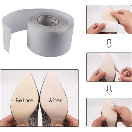 Sole Sticker Crystal Clear Self-stick Pads Sole Protector Shoe Bottoms Slip Resistant Shoe Sole Cover Forefoot Stickers