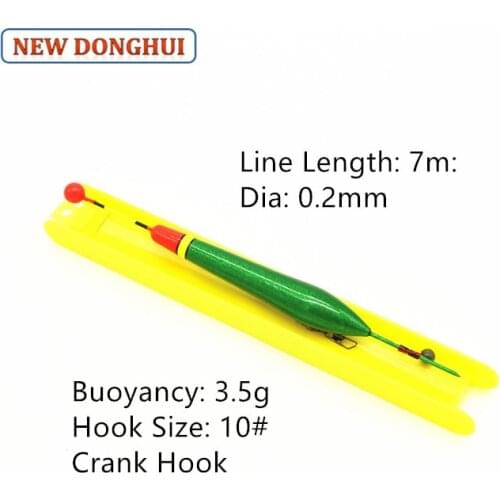 Newdonghui Fishing Float Set Winder Float Ready-Made Rig 5pcs/pack or 10pcs/pack Fishing Accessory Tackle 3.5G Buoyancy TP99010