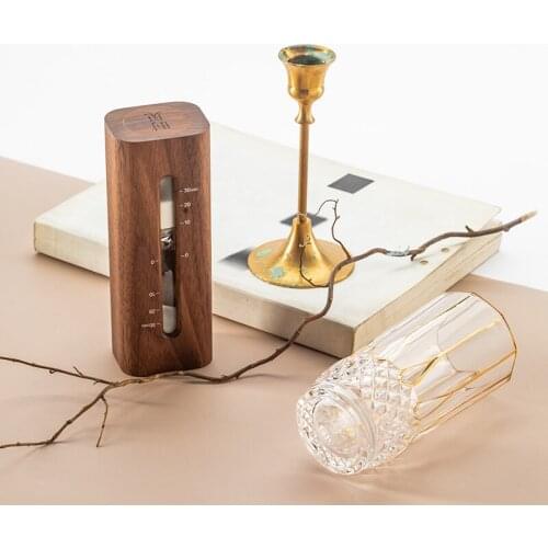 Nordic Style Walnut solid wood cement Hourglass 30 Minutes Scale Timer Crafts Home Aesthetic room decorations Gift for friend