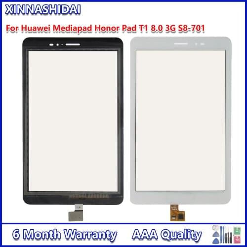 New Touch Panel For Huawei Mediapad Honor Pad T1 8.0 3G S8-701 S8-701W Touch Screen Digitizer Panel Front Glass Lens