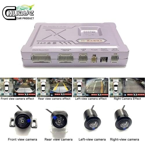 NEW 360 Surround Observation System 4-CH HD Camera Bird View Monitoring Car DVR Recorder 2D Parking Assist 360 Driving Recorder